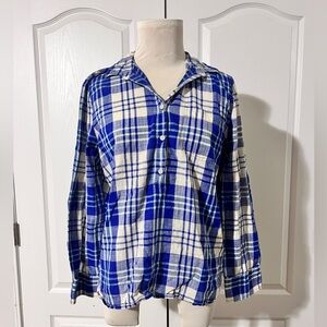 J. Crew‎ 100% Cotton Petite Button Down Shirt - sz LP